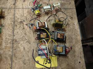 lot 132 image: (9) Assorted Transformers...