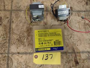lot 137 image: (2) Assorted Transformers, New...