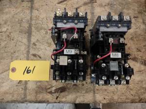 lot 161 image: (2) Motor Starters, Size 0...
