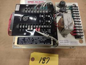 lot 187 image: Seco 8600 SCR Motor Control...