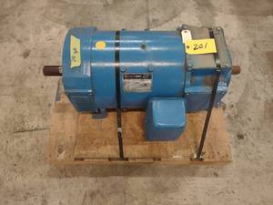 lot 201 image: Powertron 25 hp. DC Motor...