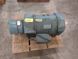 lot 202 image: Cutler Hammer 25 hp. DC Motor, with...