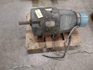 lot 205 image: GE 10 hp. DC Motor, with Brake...