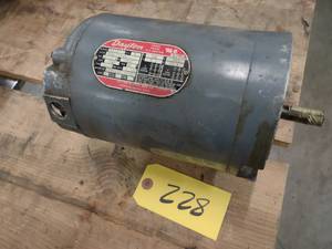 lot 228 image: Dayton 1 hp. 3 Phase Motor...