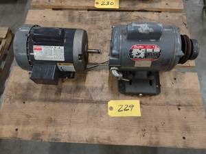 lot 229 image: (2) Dayton 13 hp. Motors...