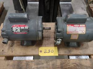 lot 230 image: (2) Dayton 13 hp. Motors...