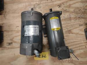 lot 232 image: (2)  12 hp. DC Motors...