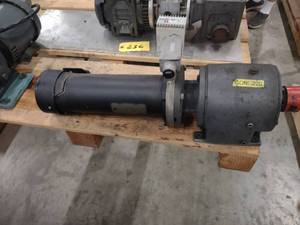 lot 237 image: Dayton 12 hp. DC Motor with Gear B...