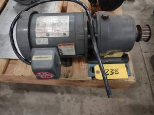 lot 238 image: US Motors 12 hp. 3 Phase Motor wit...