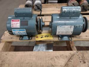 lot 240 image: (2) 14 hp. Motors...