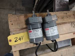 lot 241 image: (2) Dayton 125 hp. Gear Motors, Ra...