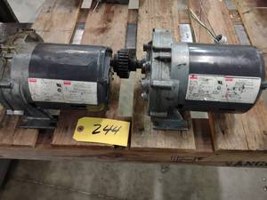 lot 244 image: (2) Dayton 14 hp. Gear Motors...