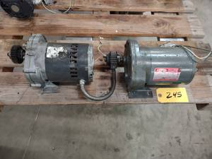 lot 245 image: (2) Dayton 14 hp. Gear Motors...