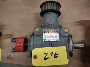 lot 276 image: Boston Gear Right Angle Gear Drive ...