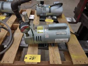lot 281 image: Gast Vacuum Pump...