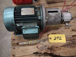 lot 292 image: Dayton Oil Pump, 1 hp. 3 Phase...