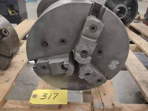 lot 317 image: Cushman 12 3-Jaw Lathe Chuck...