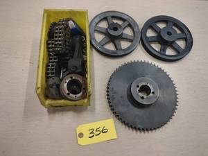 lot 356 image: Assorted Pulleys, Sprockets, & Misc...