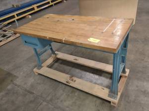 lot 368 image: Maple Top Workbench, 30x60...