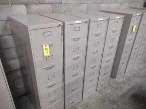 lot 377 image: (4) Five Drawer File Cabinets...