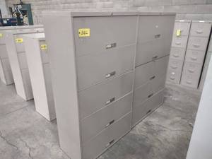 lot 382 image: (2) Five Drawer Lateral Files, 36x1...