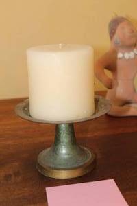 lot 738 image: Candleholder with Candle