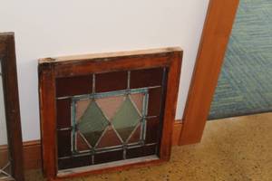 lot 764 image: WoodStained Glass Window 20x20