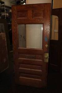 lot 788 image: Wood Interior Door 14-Glass 36x83-12