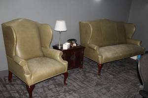 lot 793 image: Matching Living Room Couch and Arm Chair