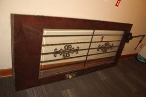 lot 614 image: Wood Interior Door Full Glass 41x90