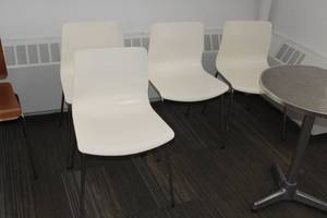 lot 623 image: Lot of (4) PlasticMetal Stackable Conference Chairs