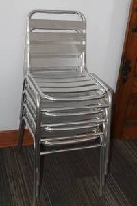 lot 624 image: Lot of (4) Stackable Conference Chairs