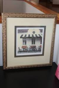 lot 638 image: Caf Gelato #208275 Signed&Numbered Wall Art , Ornate FrameSingle Matte