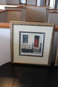 lot 639 image: Street House #186275 Signed&Numbered Wall Art , Ornate FrameSingle Matte