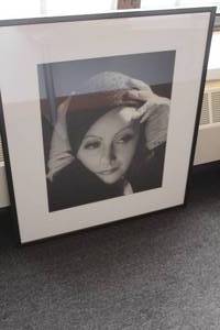 lot 644 image: Woman with Hat Framed Wall Art