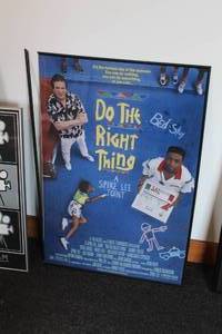 lot 661 image: Do The Right Thing Framed Movie Poster