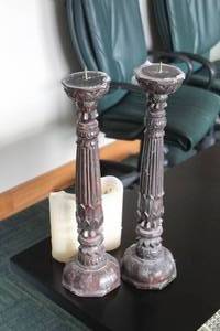 lot 684 image: Lot of (2) Candleholders with Candles
