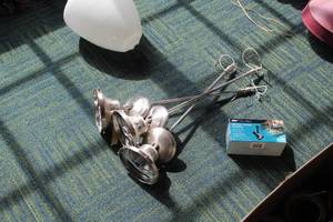 lot 707 image: Lot of (3) Hanging Lights