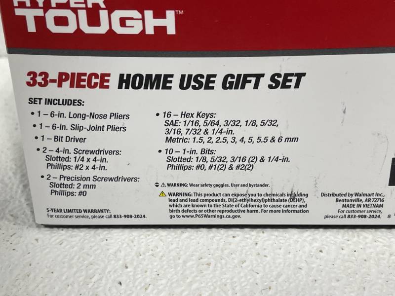 lot 84 image: 33 Piece Home Use Tool Gift Set