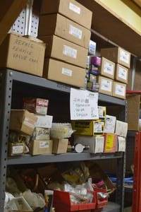 contents on 3 shelves