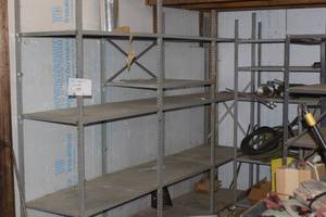 5 steel shelving sets