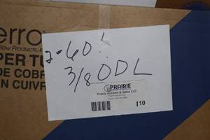 qty of 2 60 38 ODL copper tubing