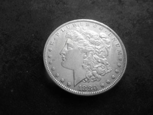 1880 O Morgan Silver Dollar