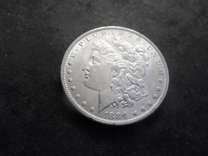 1884 O Morgan Silver Dollar