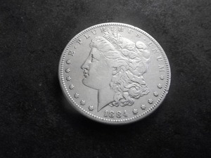 1884 S Morgan Silver Dollar