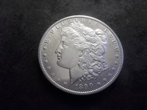 1890 O Morgan Silver Dollar