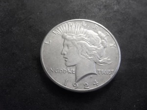 1924 S Peace Silver Dollar