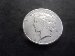 1927 Peace Silver Dollar