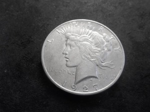 1927 D Peace Silver Dollar