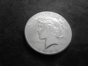 1928 Peace Silver Dollar